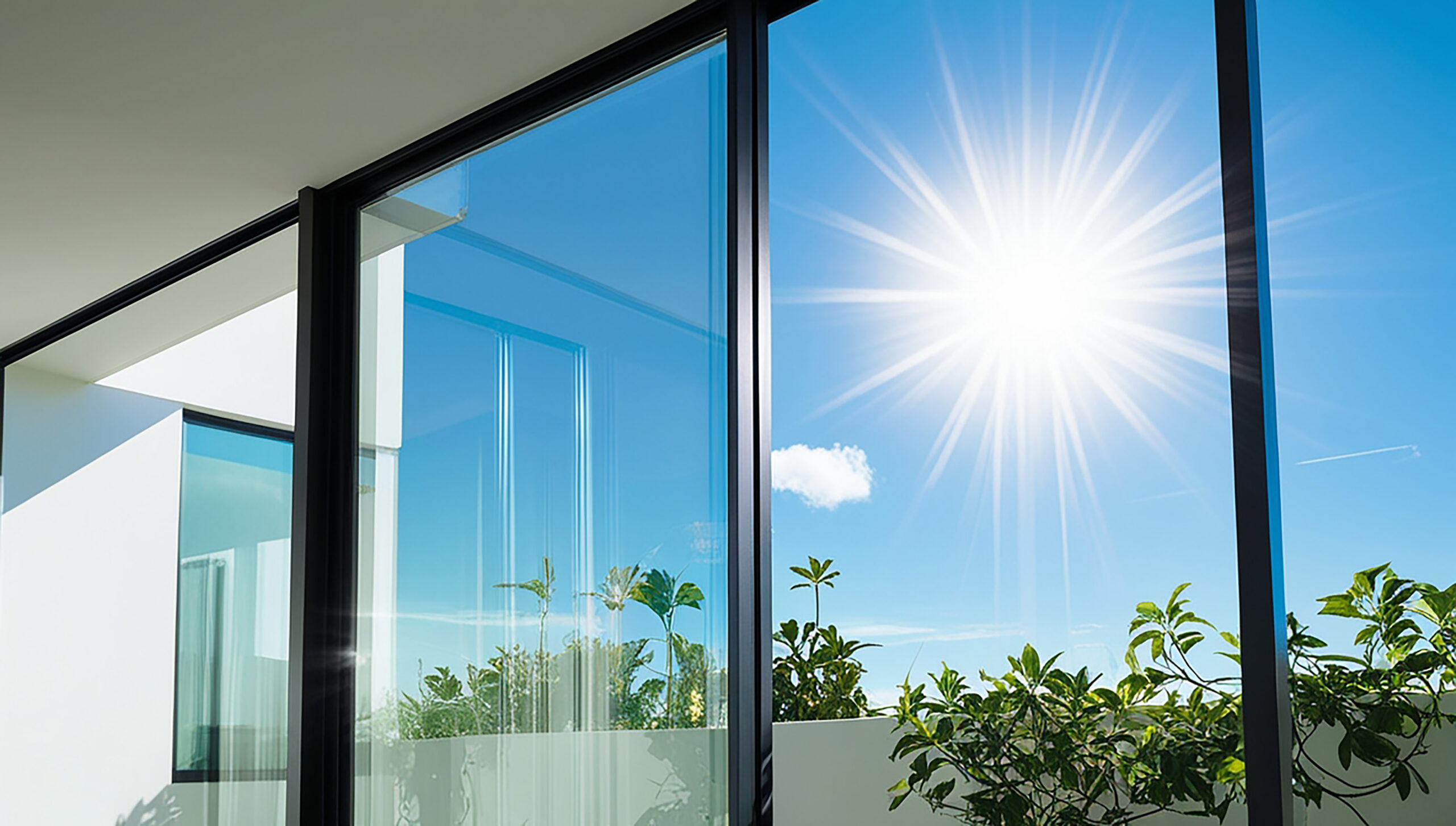 Bright, clean windows and natural sunlight through solar window film.