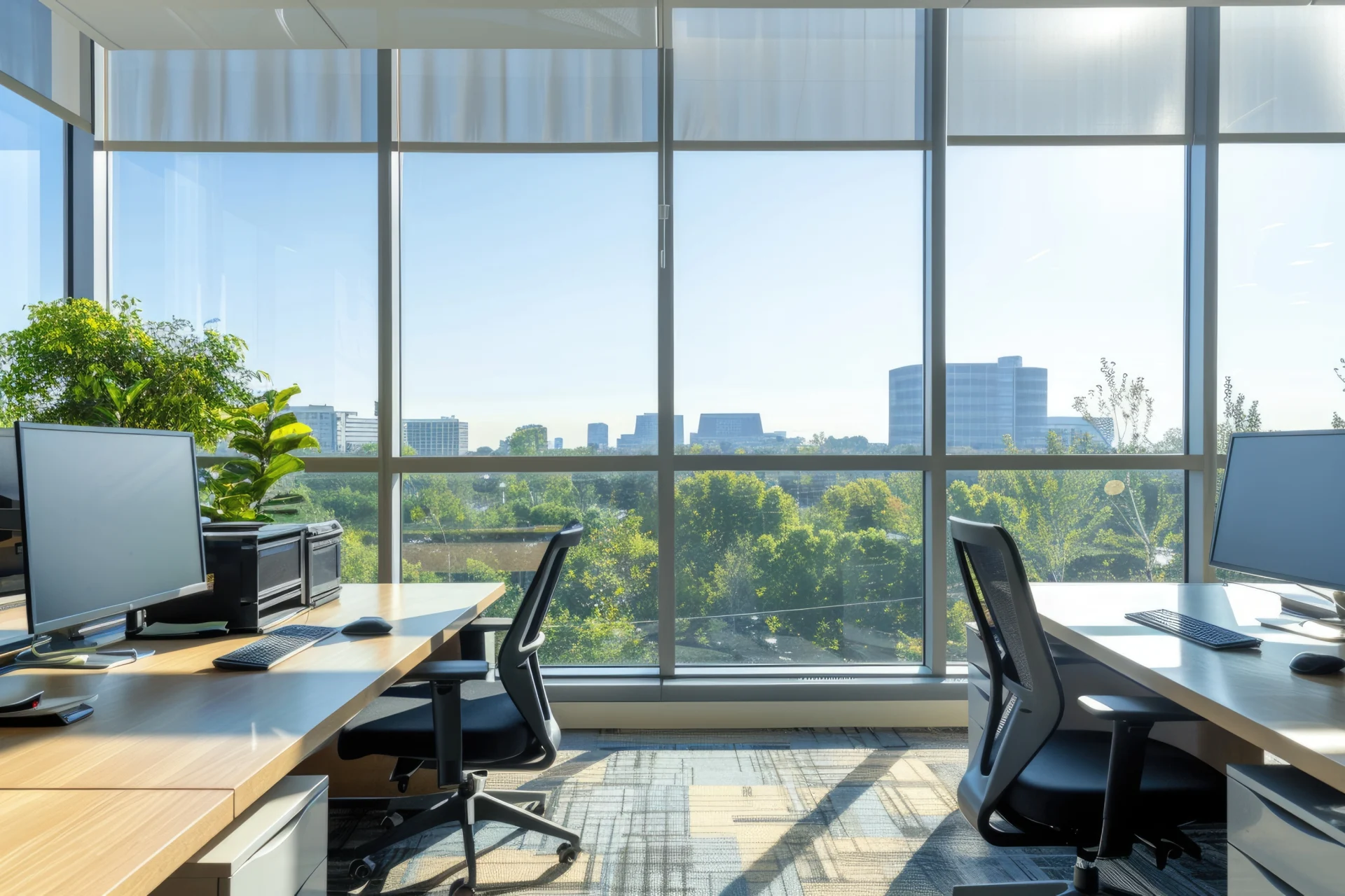 Why Modern Offices Use Window Films Instead of Curtains